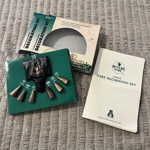 VTG Paul Revere Cake Decorating‎ Kit Piping Icing Tips Baking Supplies NIP USA